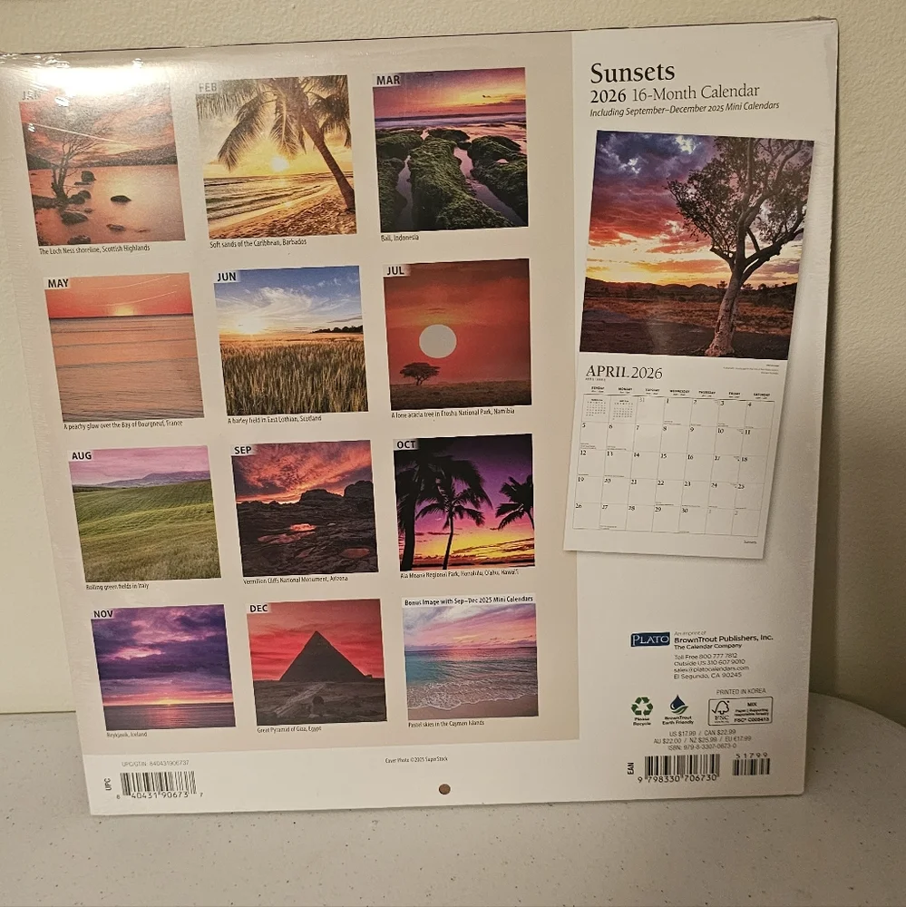 N/A sunset calendar